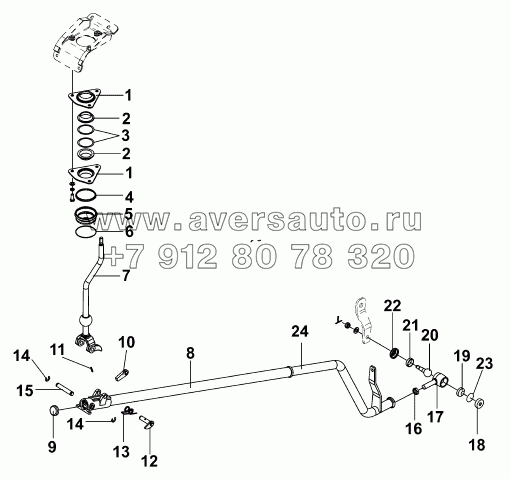 1703B-T0900 Тяга переключения передач