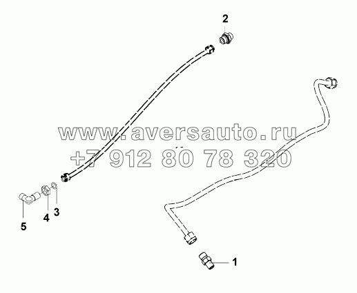 1703U-T0400 Трубопровод управления коробкой передач