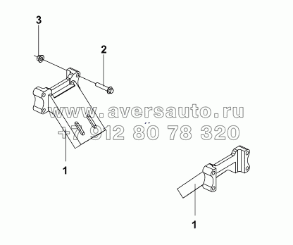 1001G-T0500 Передняя подвеска двигателя