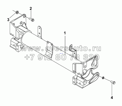 2801I-T0700 Передняя поперечина рамы