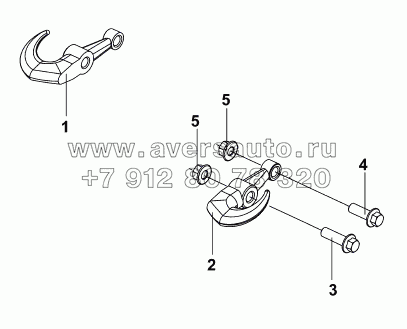 2806A-T0100 Передний сцепной крюк