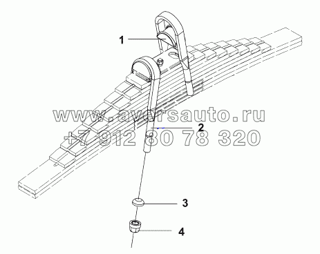 2904A-T1400 Пластина крышки балансирной подвески