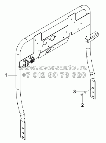 2701CC-ZD10 Кронштейн клапанов прицепа