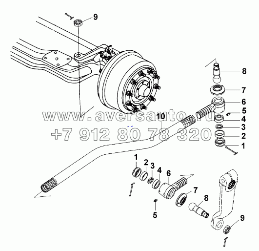 3412A-T0100 Продольная рулевая тяга