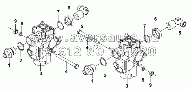 3550A-T0402 Передняя антиблокировочная система тормозов(ABS)