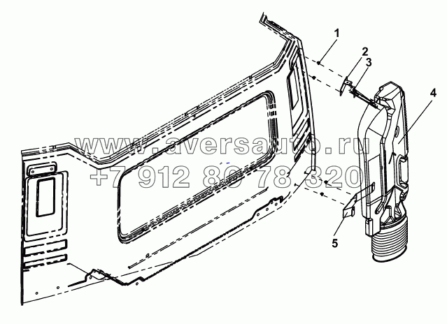1109K-C0101 Труба подачи воздуха в кабину