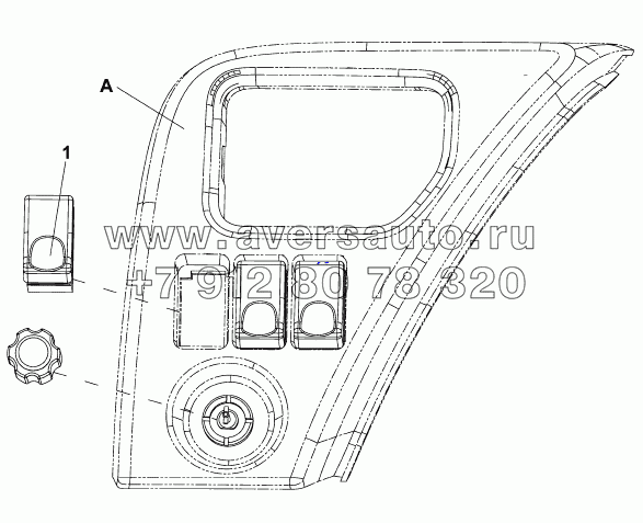 3750T-C0100 Выключатель передних противотуманных фар