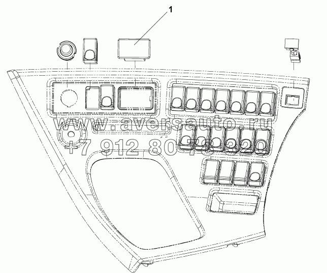 3751X-C0100 Заглушка выключателя для зеркала заднего вида