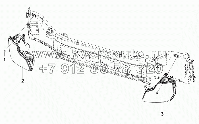 3772A-C0100 Передние комбинированные фары