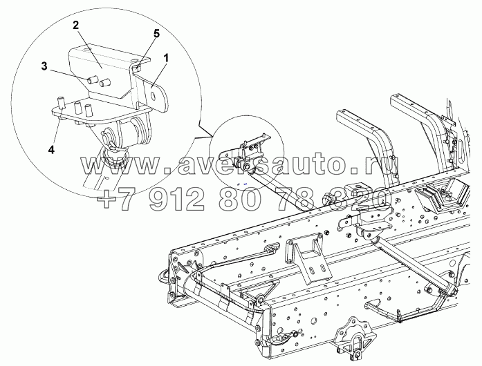 5003B-C0300 Цилиндр подъема кабины