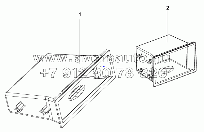 5303A-C0100 Сборная коробка для вещей на панели приборов