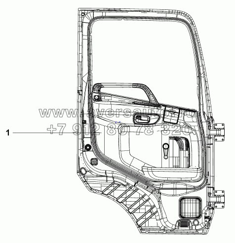 6101A-C0100 Дверь левая в сборе