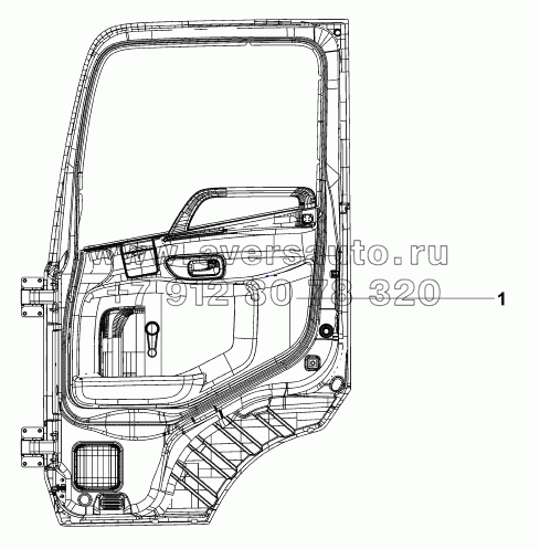 6101B-C0100 Правая дверь в сборе