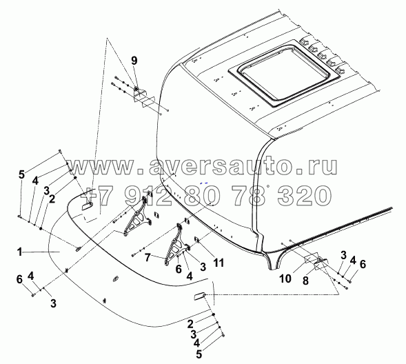 8204B-C0300 Солнцезащитный навес