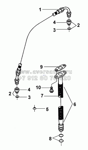 TP97236 Блок трубопровода турбокомпрессора