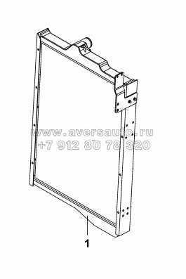 1301A2-ZB6 Компоновка радиатора