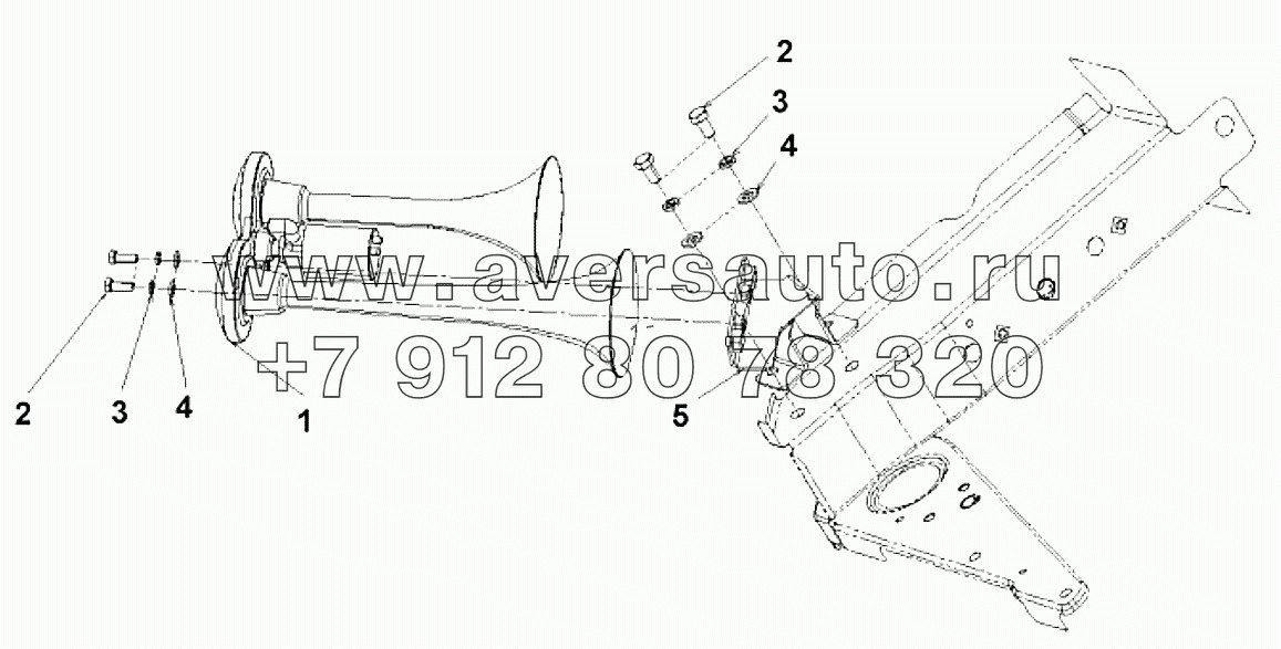 3721B-C0100 Воздушный звуковой сигнал