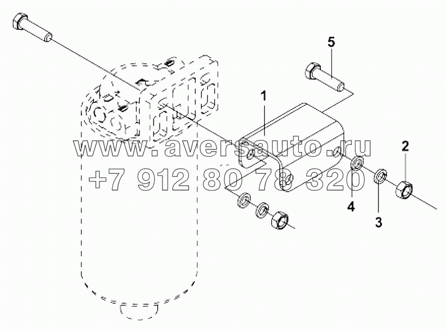 1105B-ZXC73 Кронштейн крепления топливного фильтра предварительной очистки