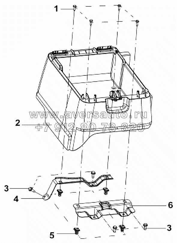 5103B-C0100 Средний ящик для мелких вещей