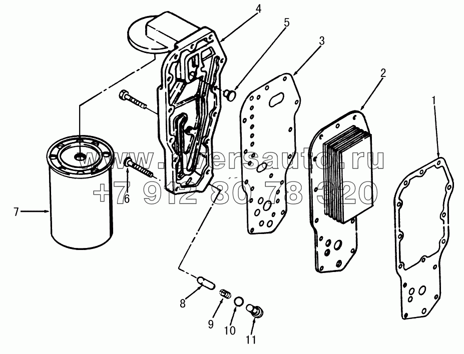 Фильтр масляный и маслоохладитель