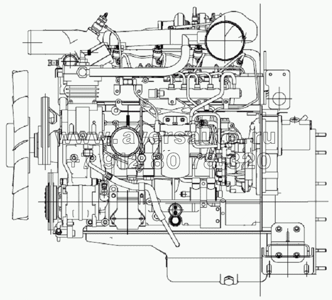 Двигатель (левый)