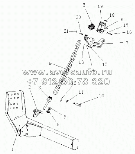 Крепежный механизм в сборе