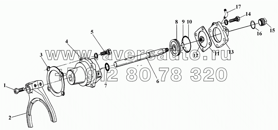 Цилиндр вспомогательной коробки