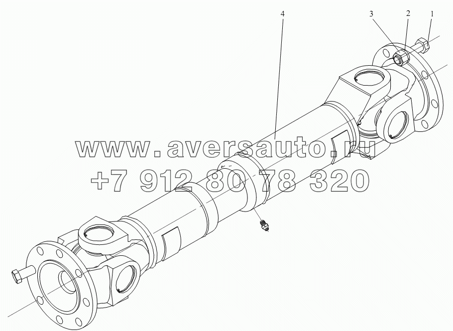 Карданный вал заднего моста