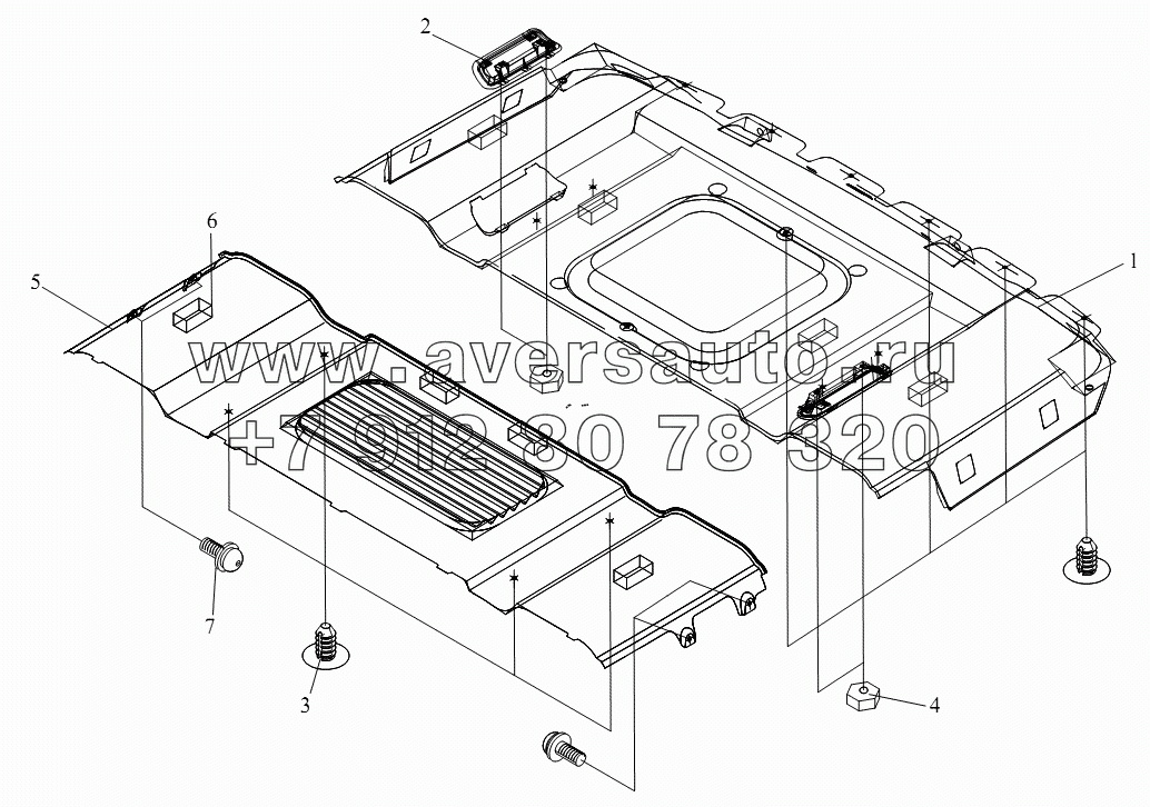 Блок облицовки крыши (I, плоская крыша)