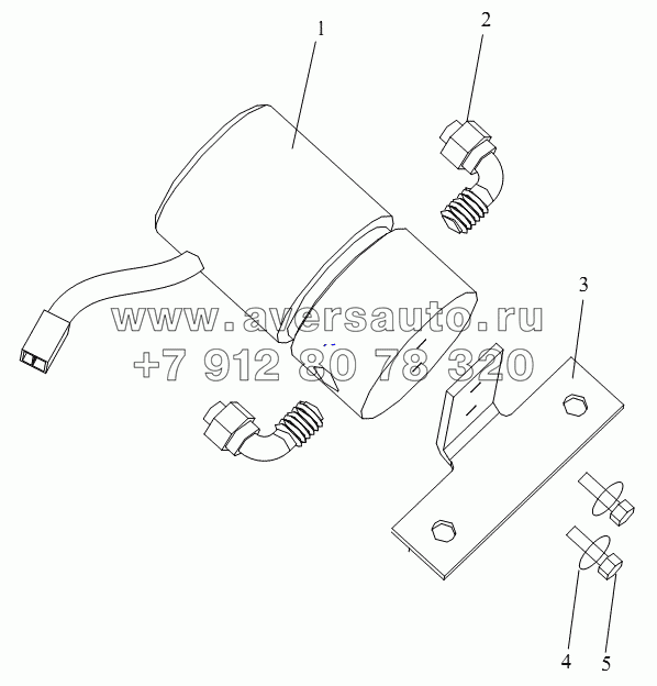 Электромагнитный клапан (коробка переключения скоростей RTX14710B)