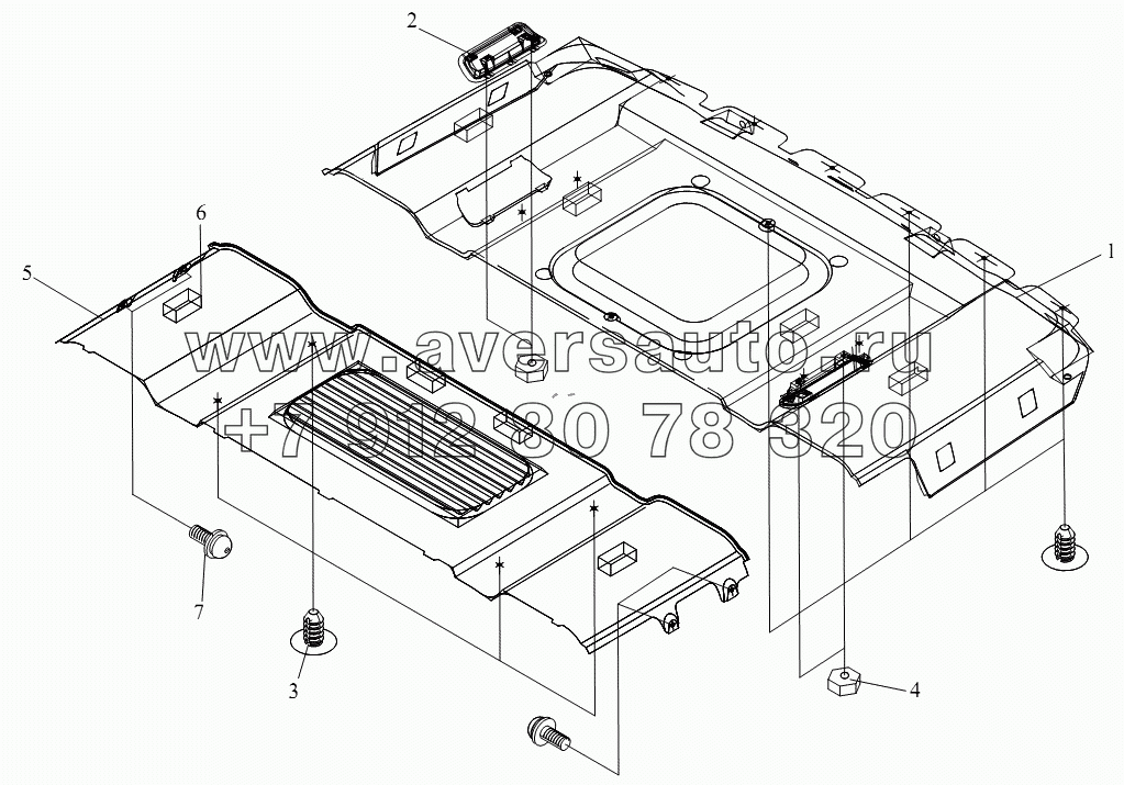 Блок облицовки крыши (плоская крыша)