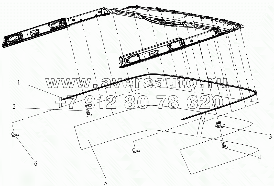 Блок облицовка крышки (III) (плоская крыша)