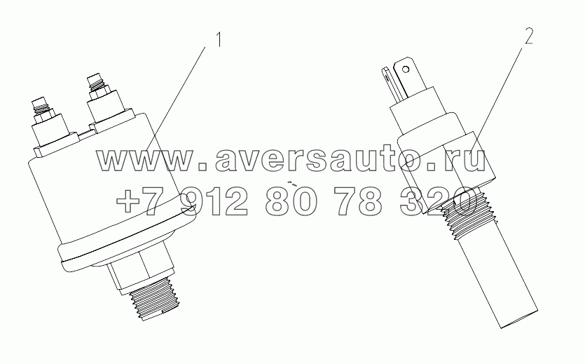  OIL PRESSURE AND COOLANT TEMPERATURE SENSOR (WITH CAN)