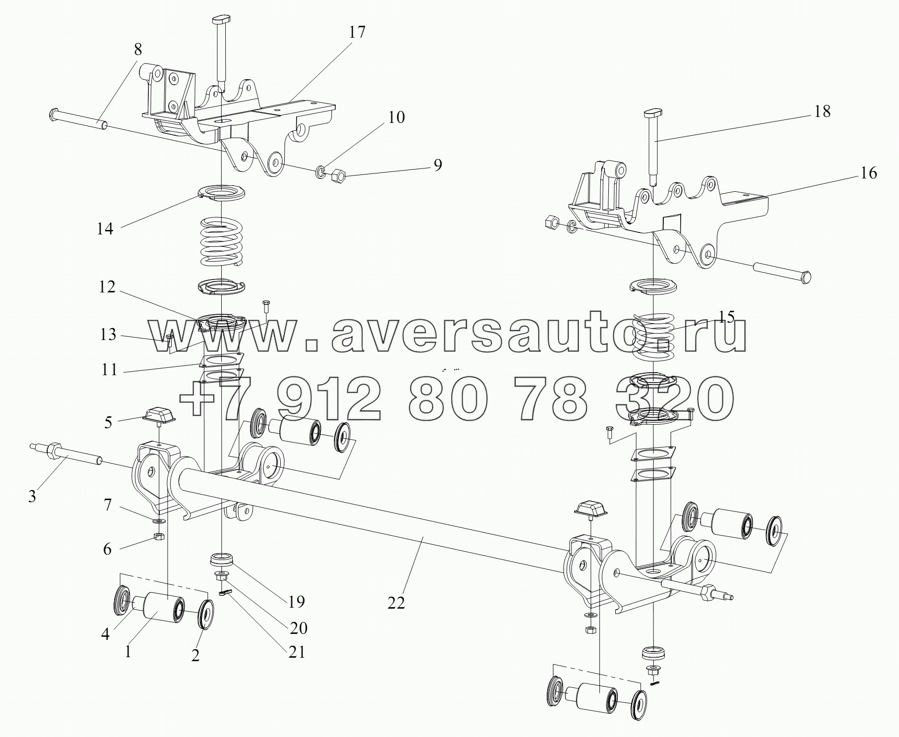 Передняя подвеска кабины (III)