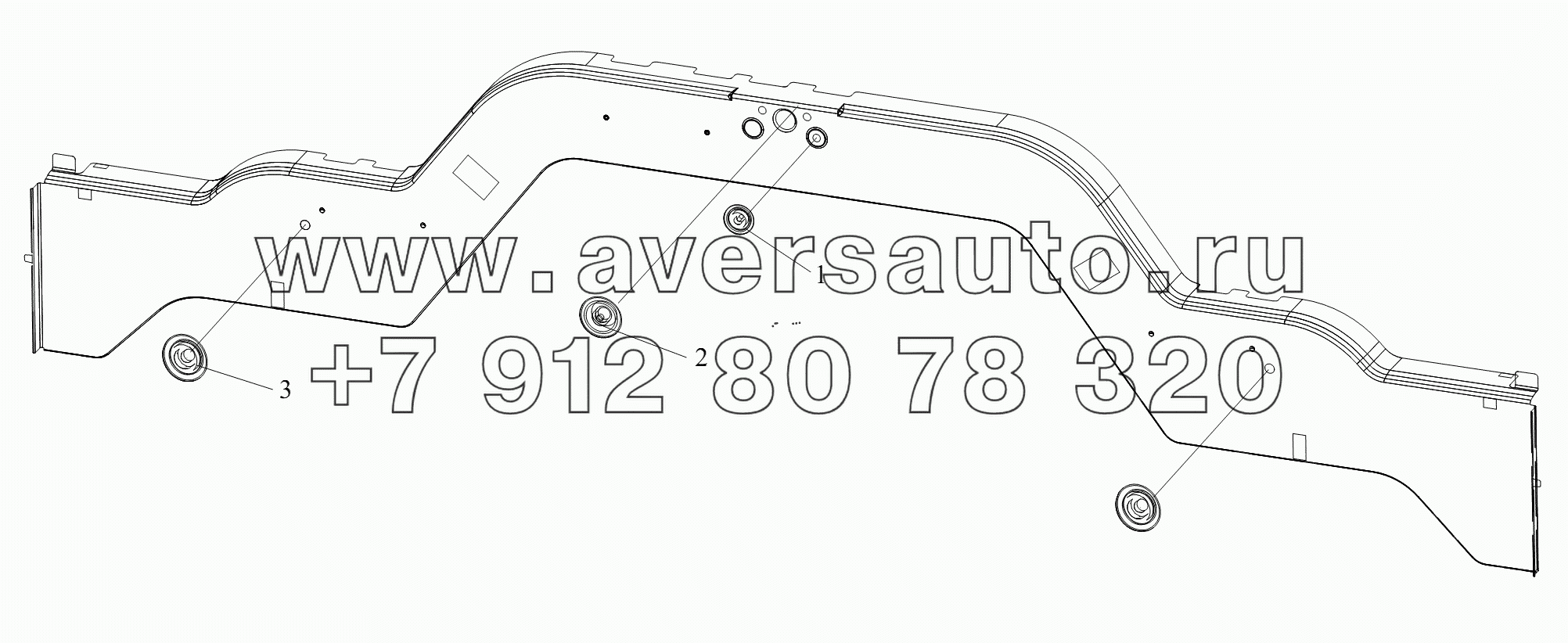 Заглушки отверстий в панели задка