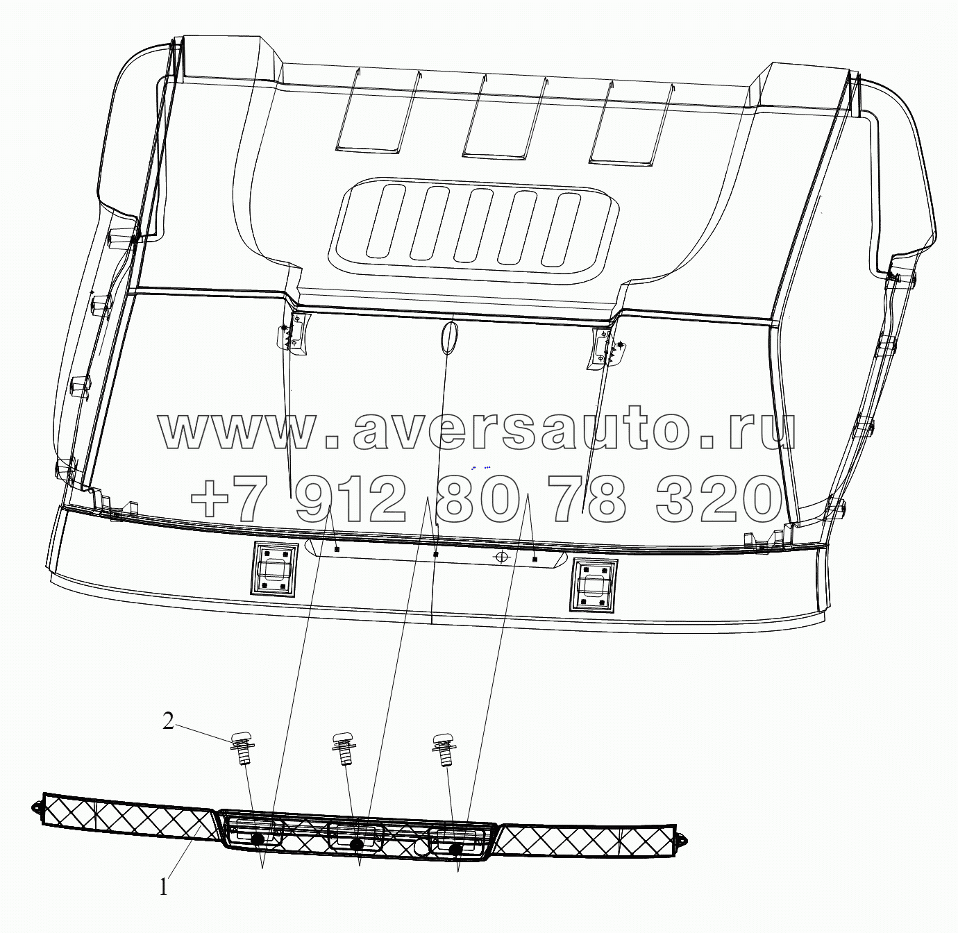 Держатель фонаря безопасного обгона