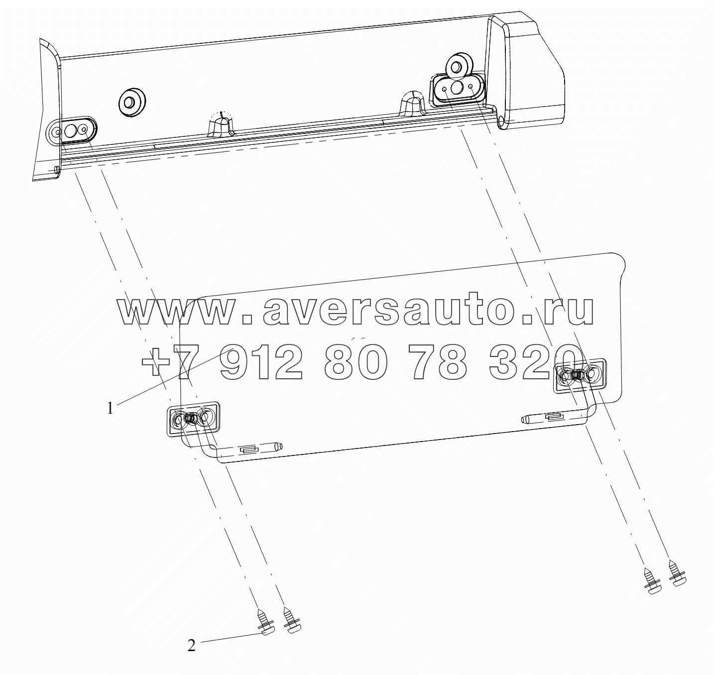 Боковые противосолнечные козырьки