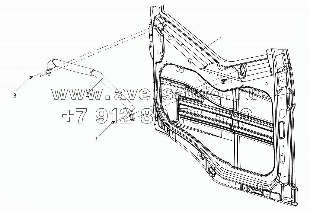  Поручень двери