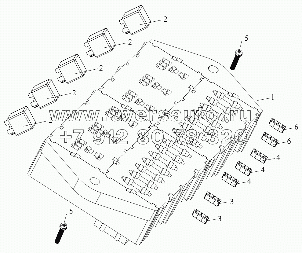 Блок предохранителей с реле 1