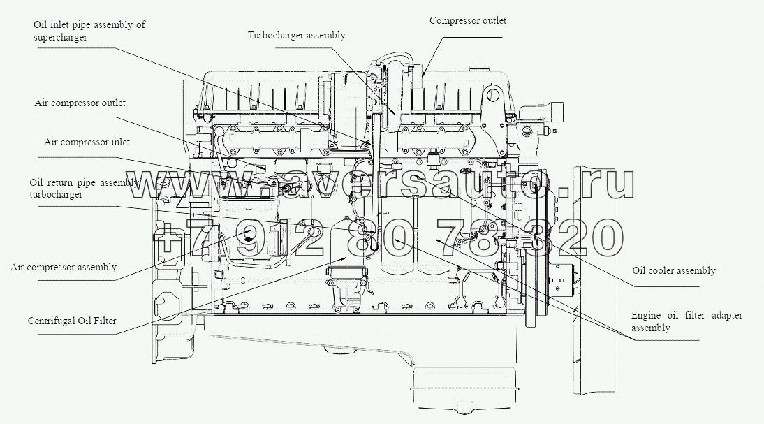  Engine (Right Side View)