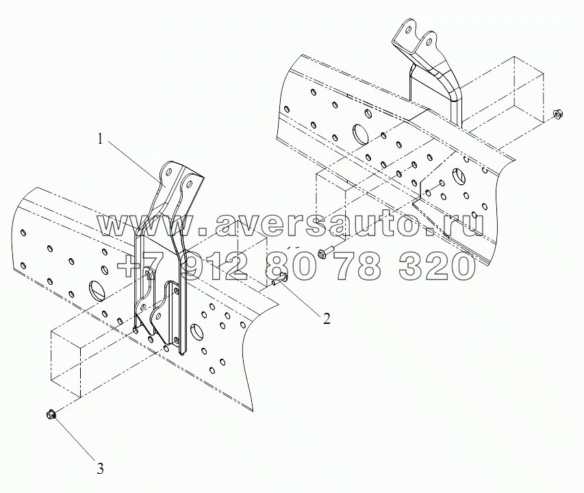 Задняя подвеска кабины (Спиральная пружина) (II)