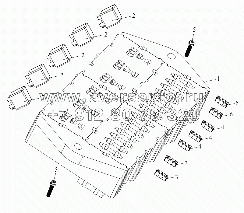 Блок предохранителей с реле (II)