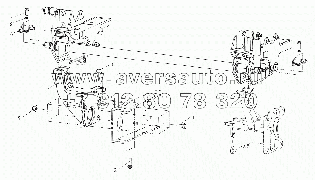 Передняя подвеска кабины (I)