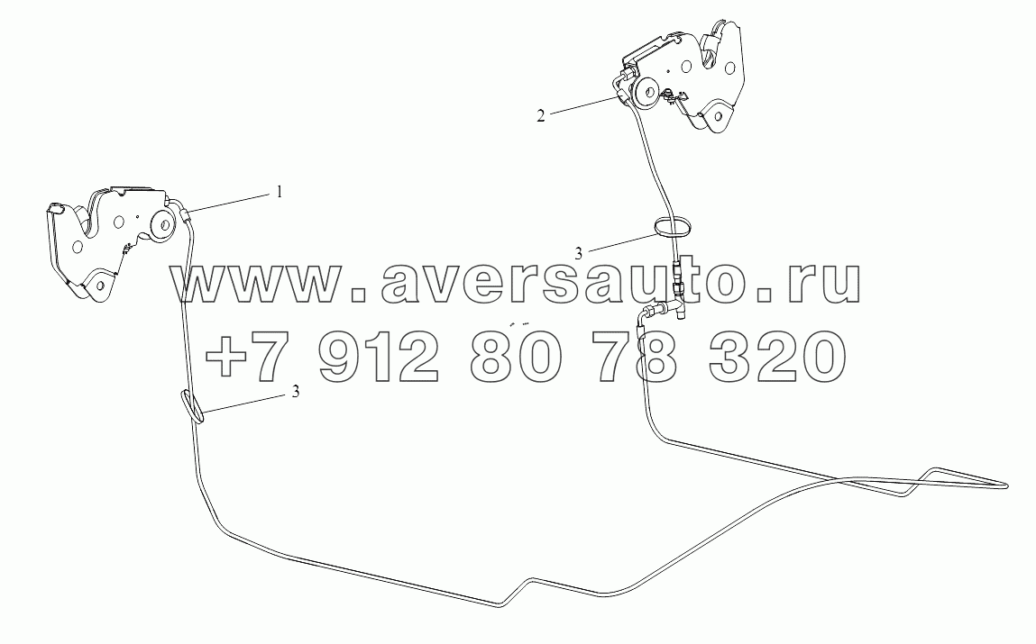 Механизм управления опрокидыванием кабины (II)