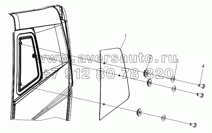 Стекло бокового окна