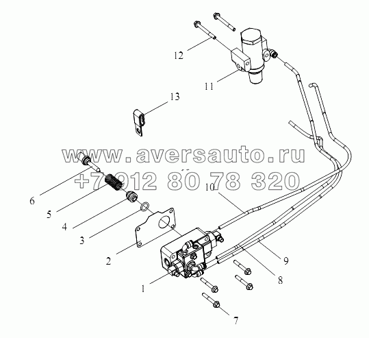 Клапаны, шланги и фитинги (КПП CA10TA160M)