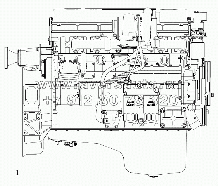  Двигатель (правая схема)