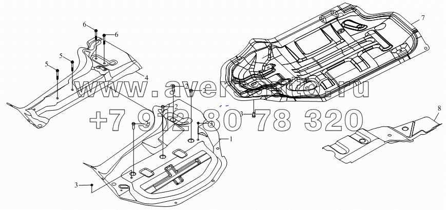 1SB1805000404 Корпус кузова (поддержанный кожух и капот двигателя в сборе)