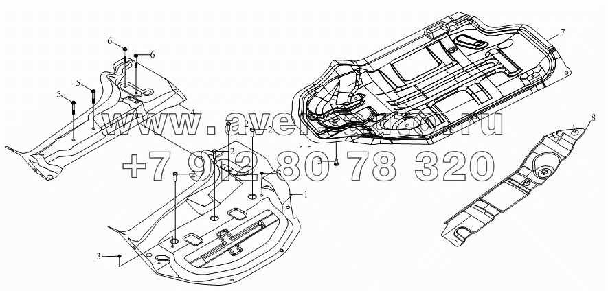1SB2005000101 Корпус кузова (поддержанный кожух и капот двигателя в сборе)