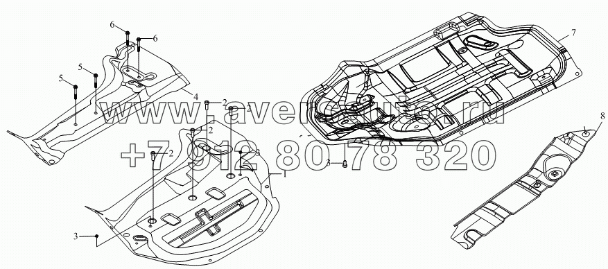 1SB2005000102 Корпус кузова (поддержанный кожух и капот двигателя в сборе)